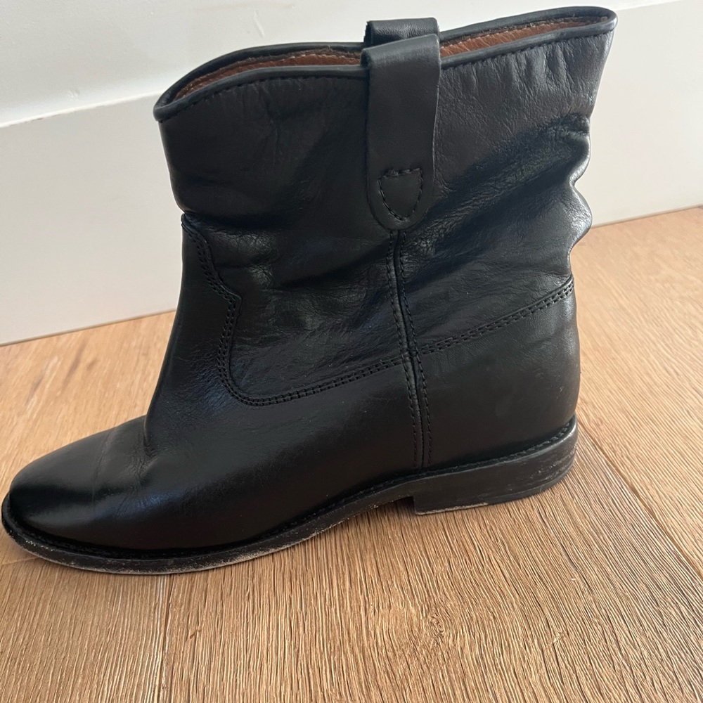 Isabel Marant Etoile hidden wedge booties sz 37